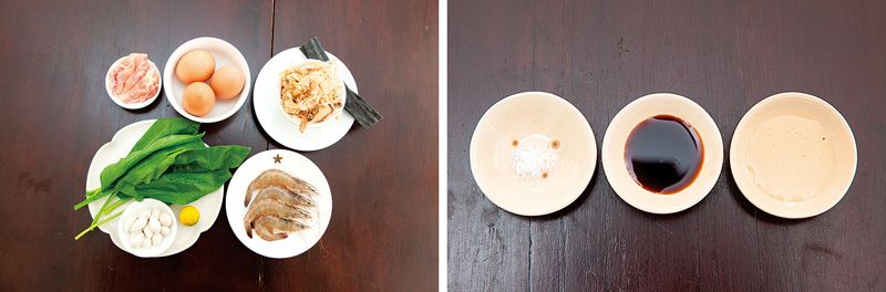 nguyên liệu trứng hấp